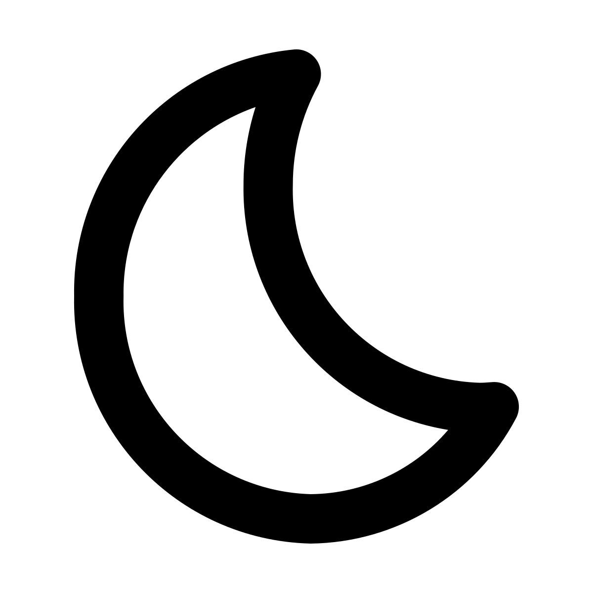 crescent moon icon