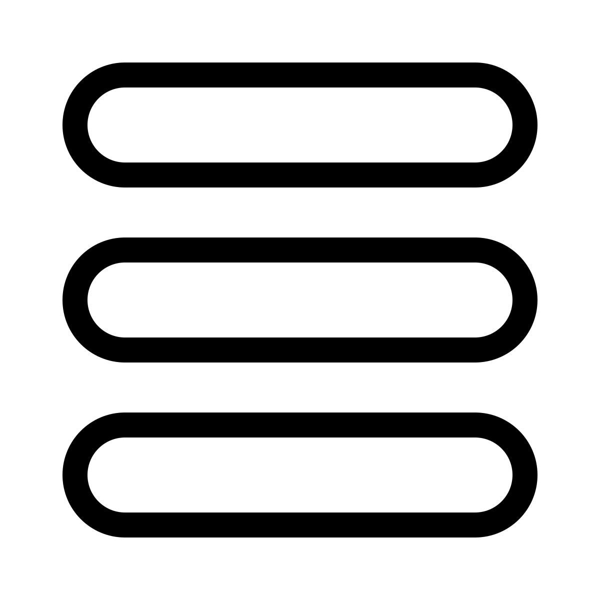 bars stroke icon