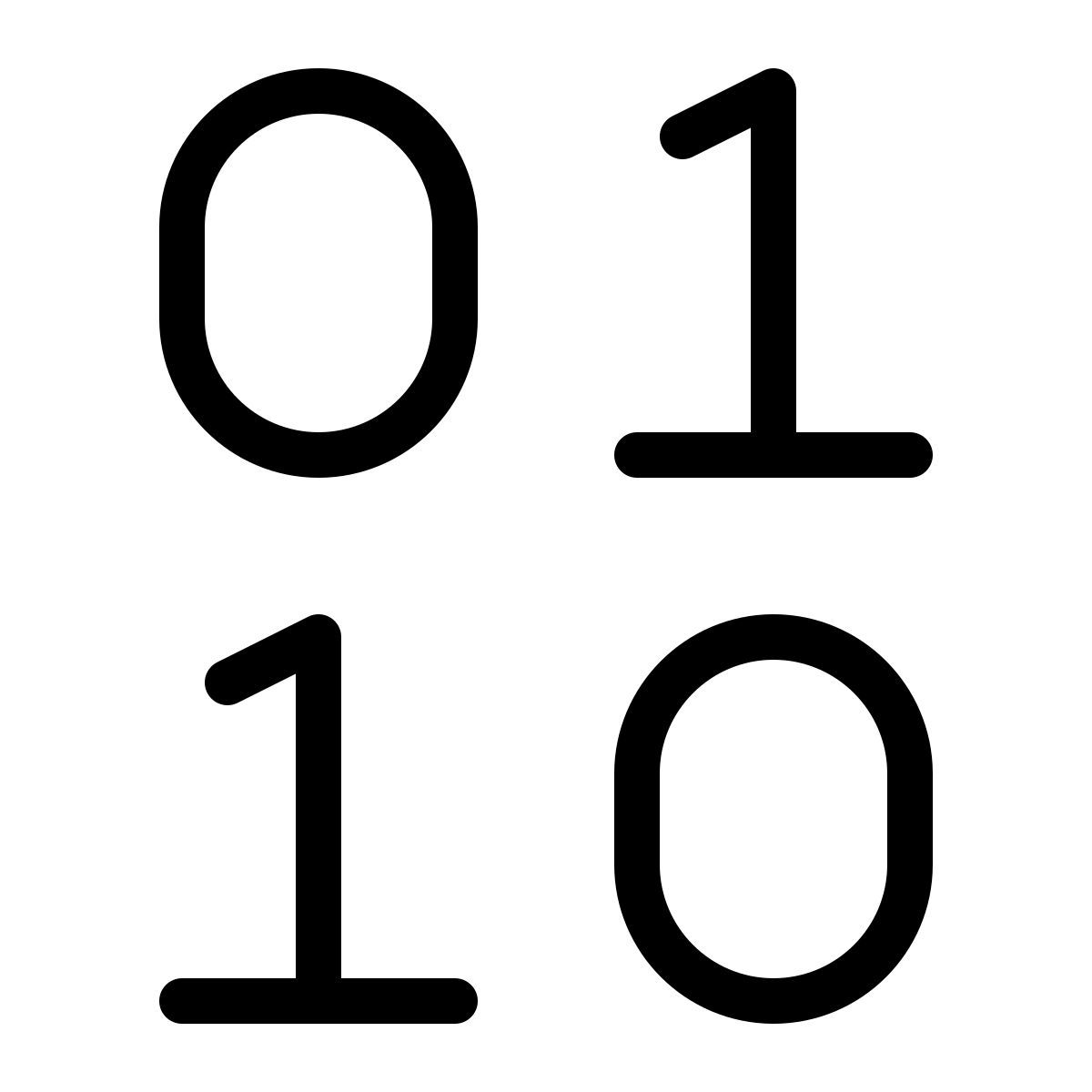 binary code icon