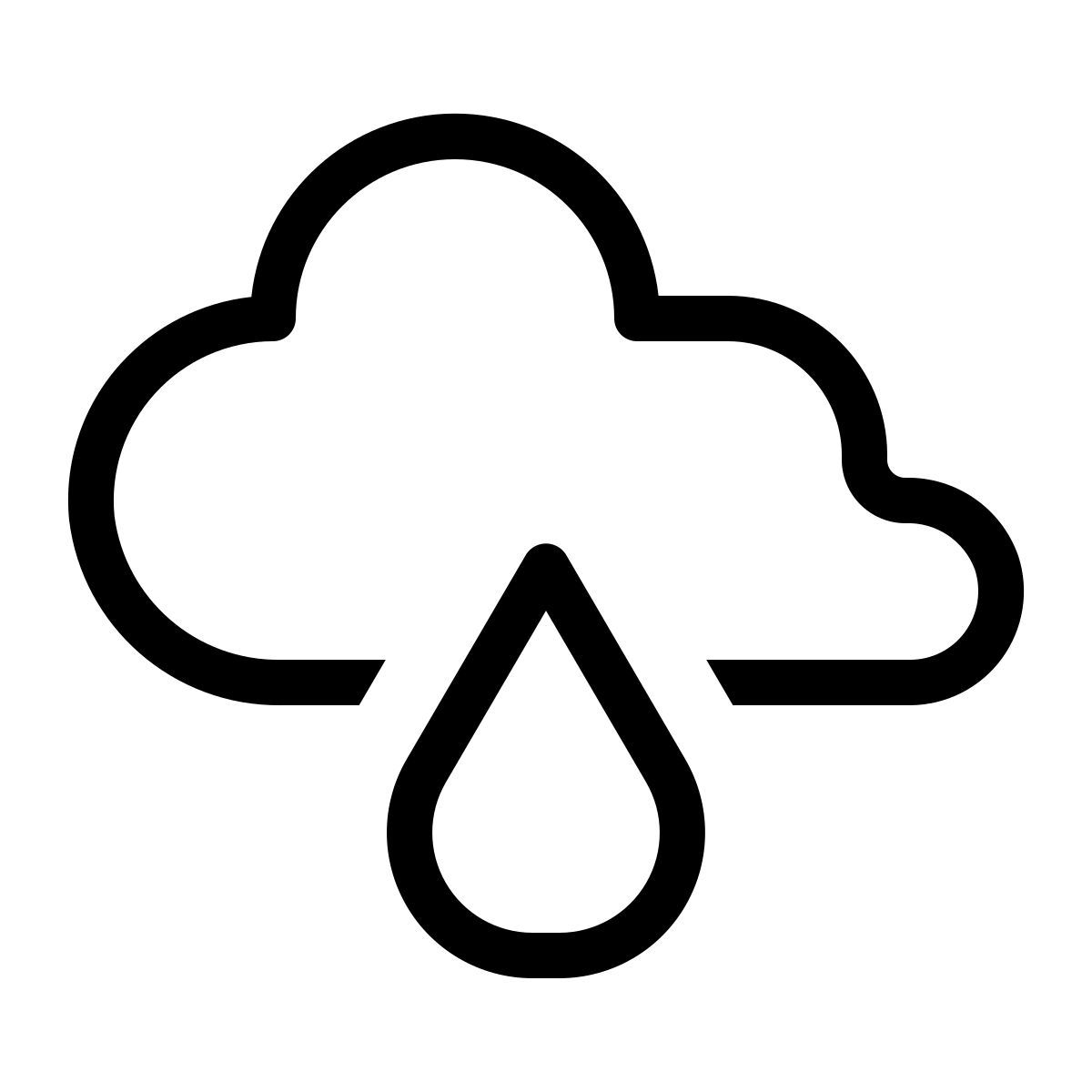 cloud droplet icon
