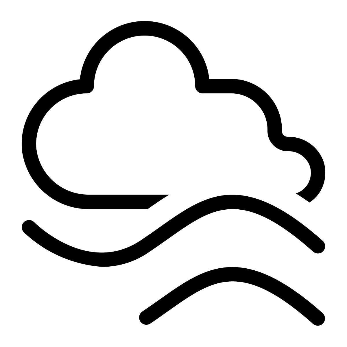 nuvem externa nevoeiro clima royyan wijaya contorno detalhado royyan wijaya icon