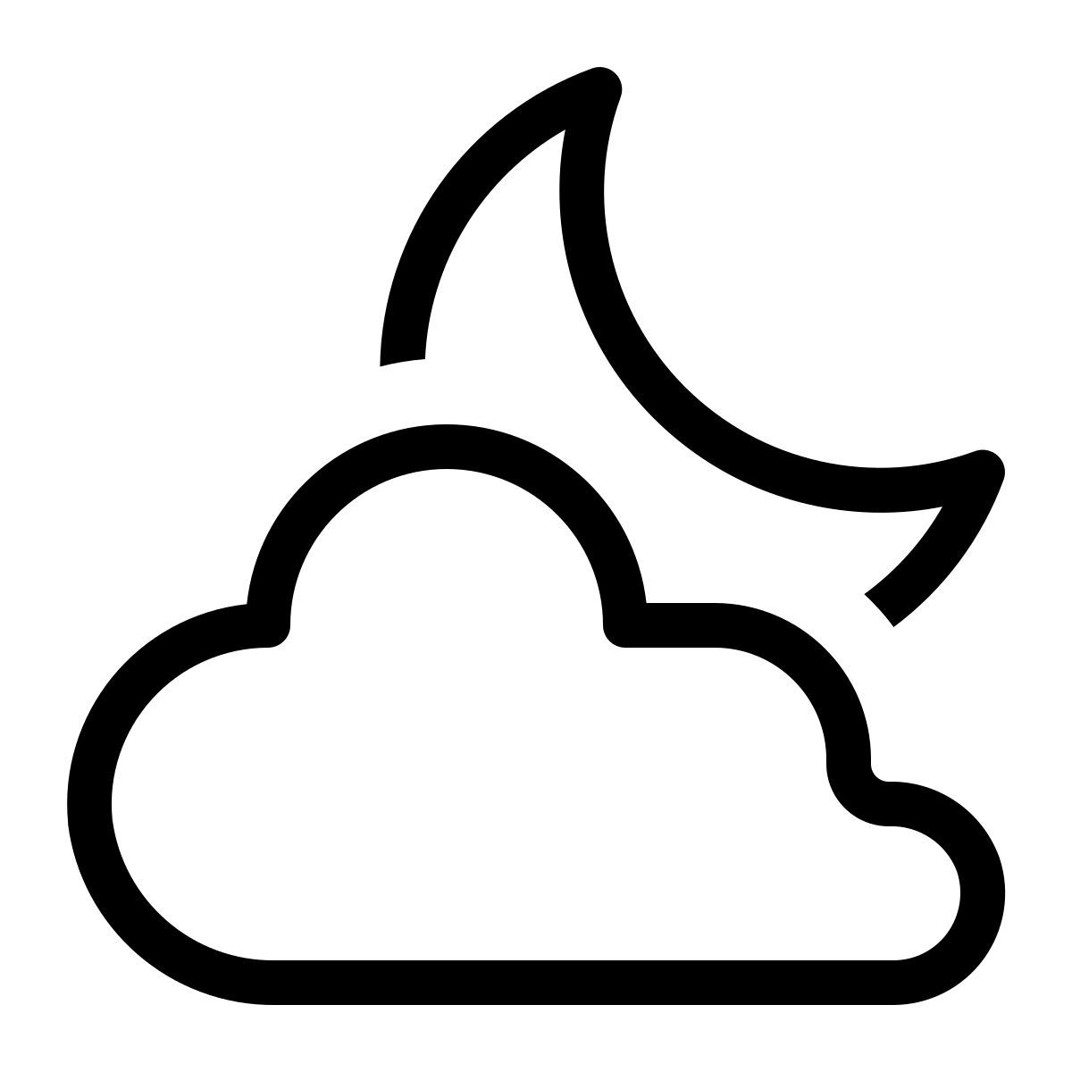 cloud moon icon