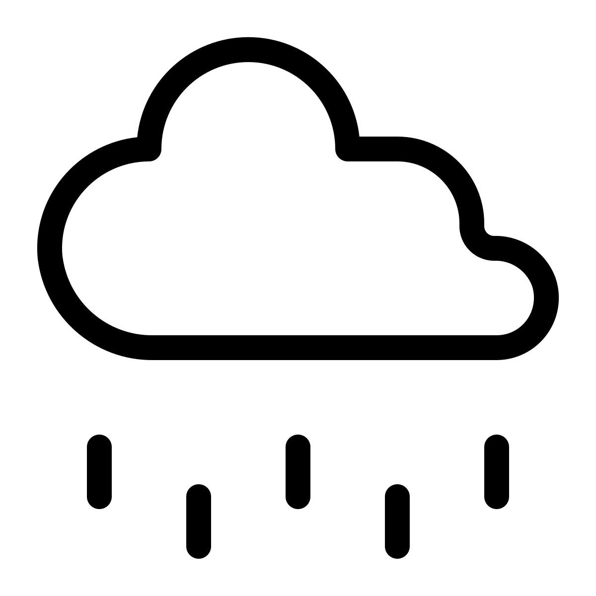 cloud rain drizzle icon