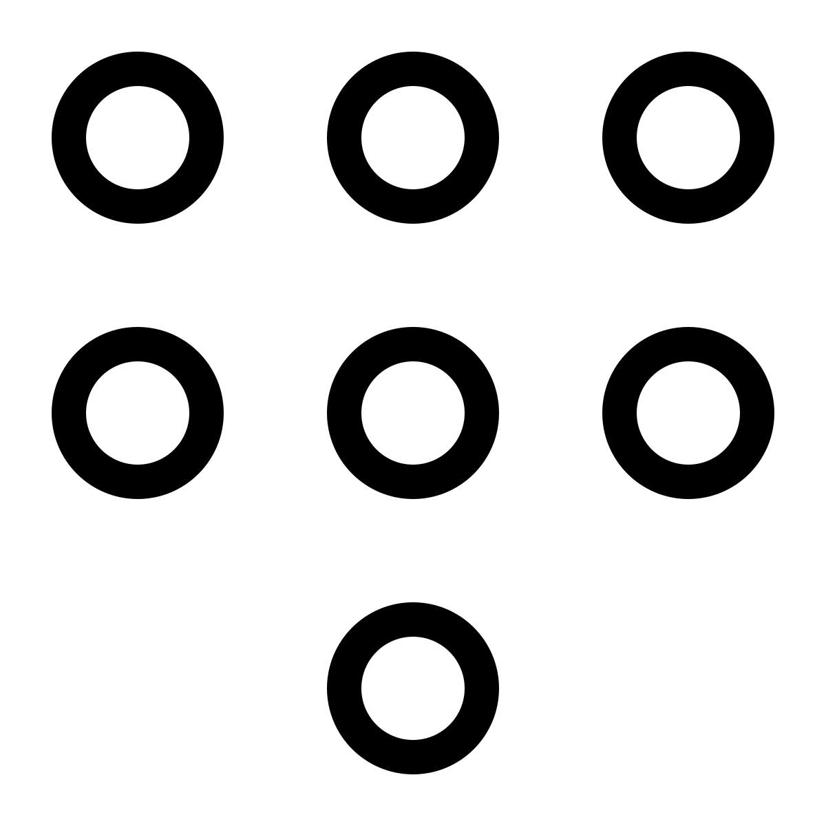 punkte numerische passwort strich icon