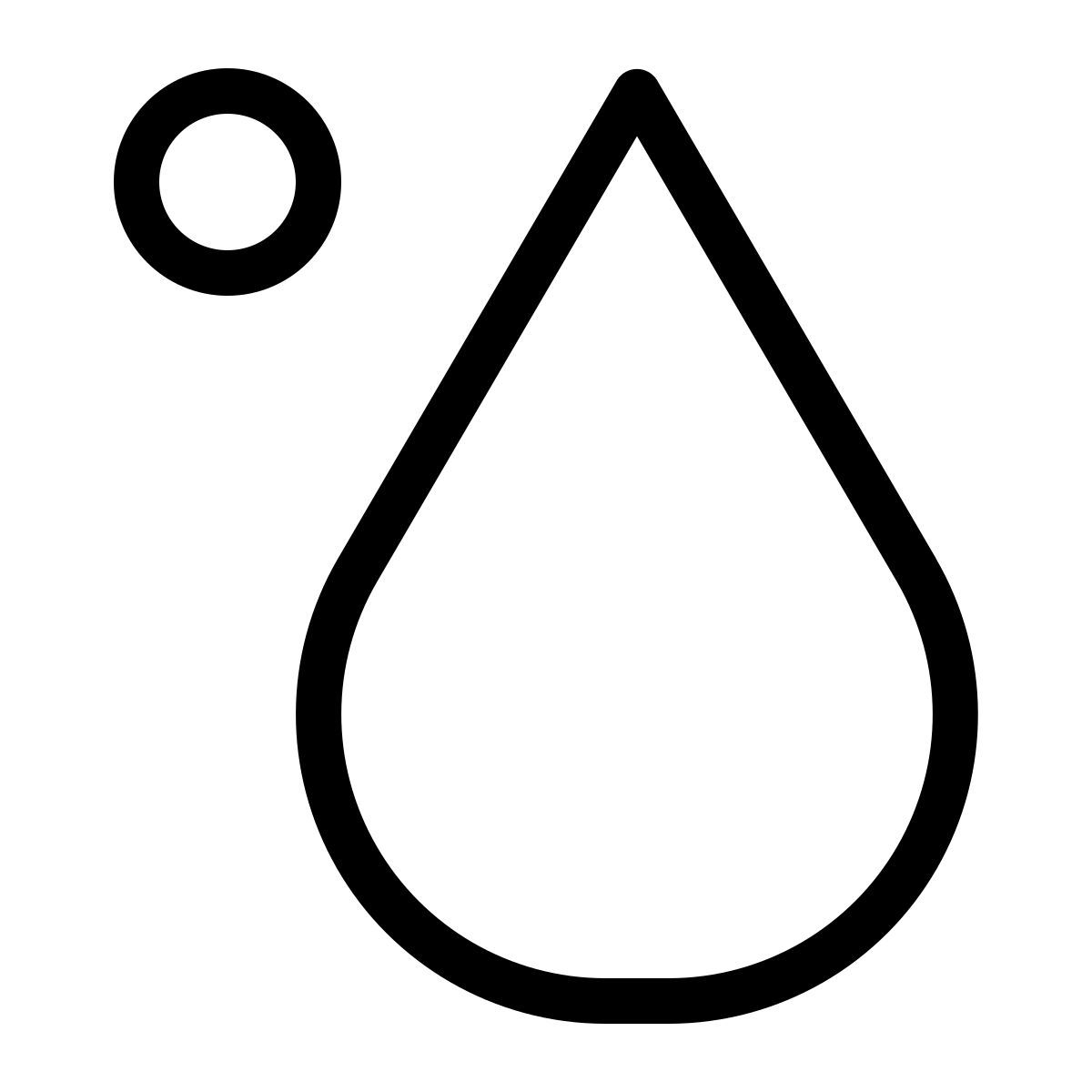 droplet degree icon