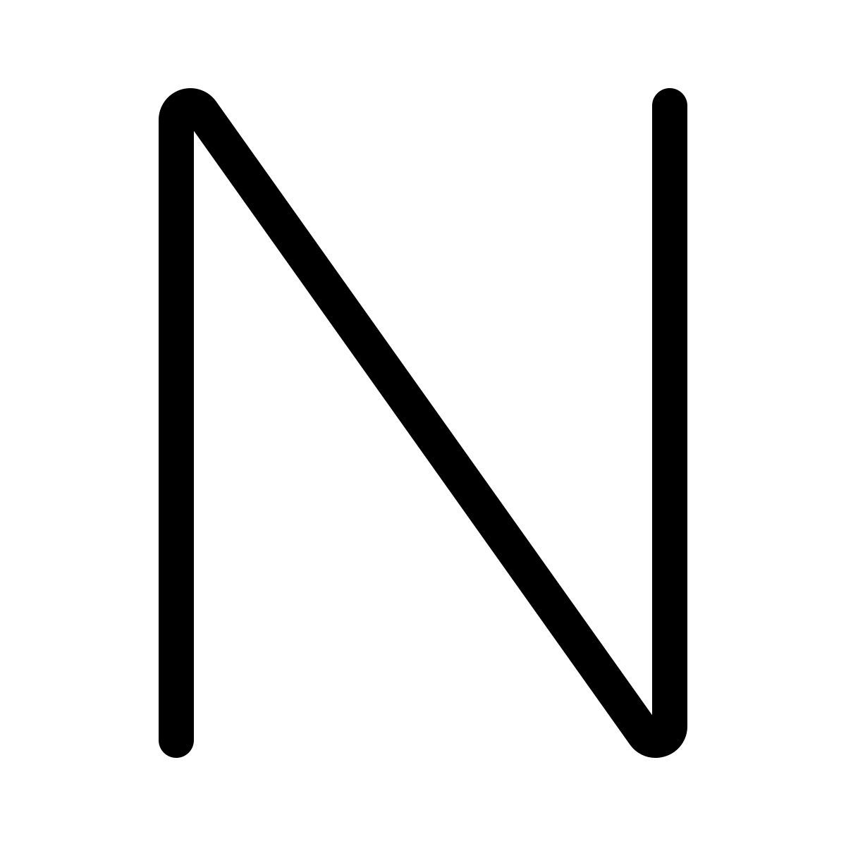 letter n icon