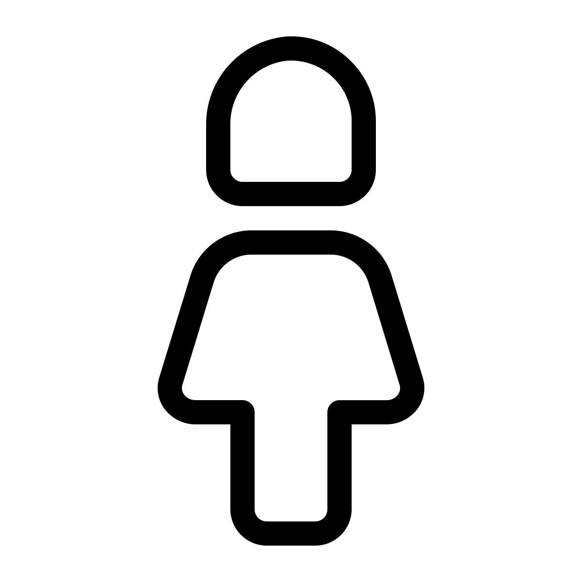 people standing woman alt icon