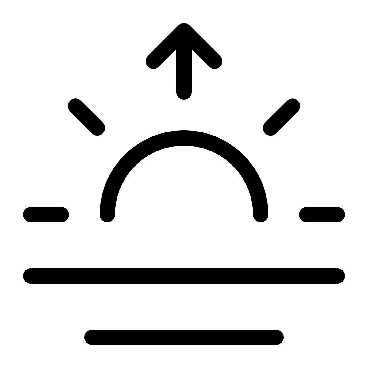 Sonnenaufgang-Pfeil nach oben icon