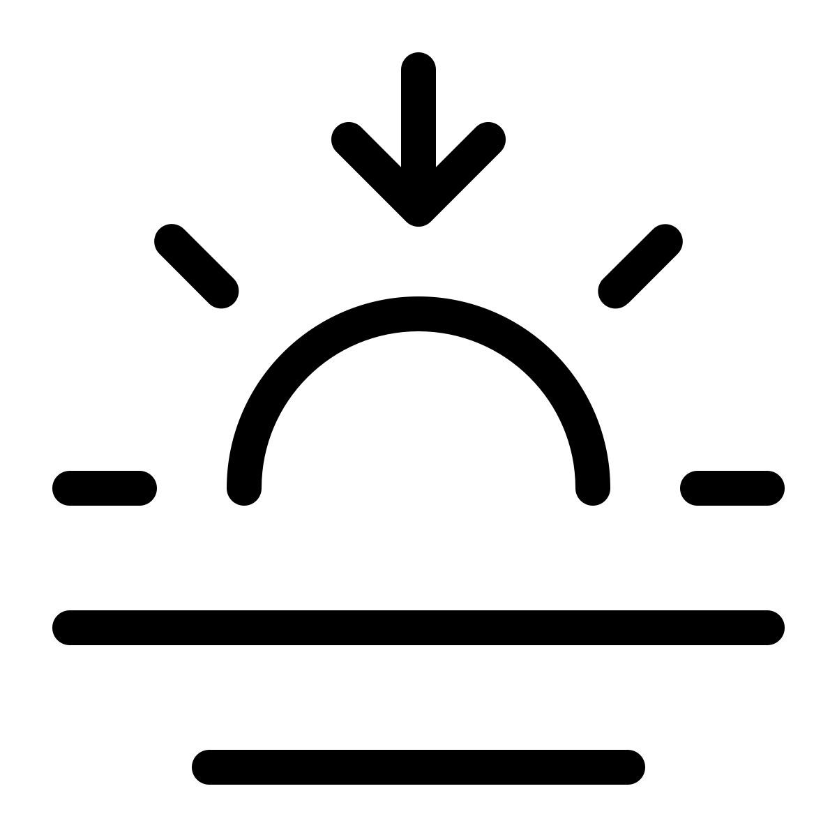 sunset arrow down icon