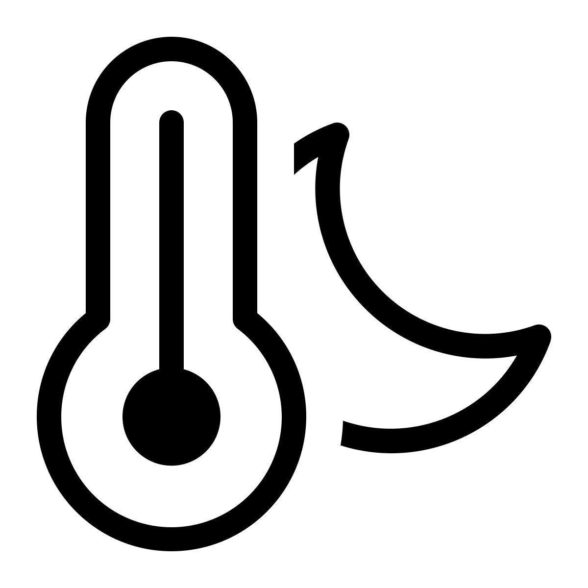 Thermometer-Mond icon