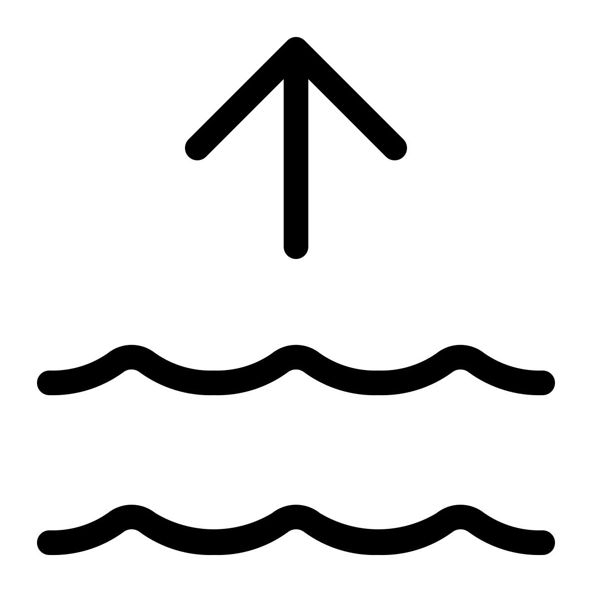 water arrow up icon