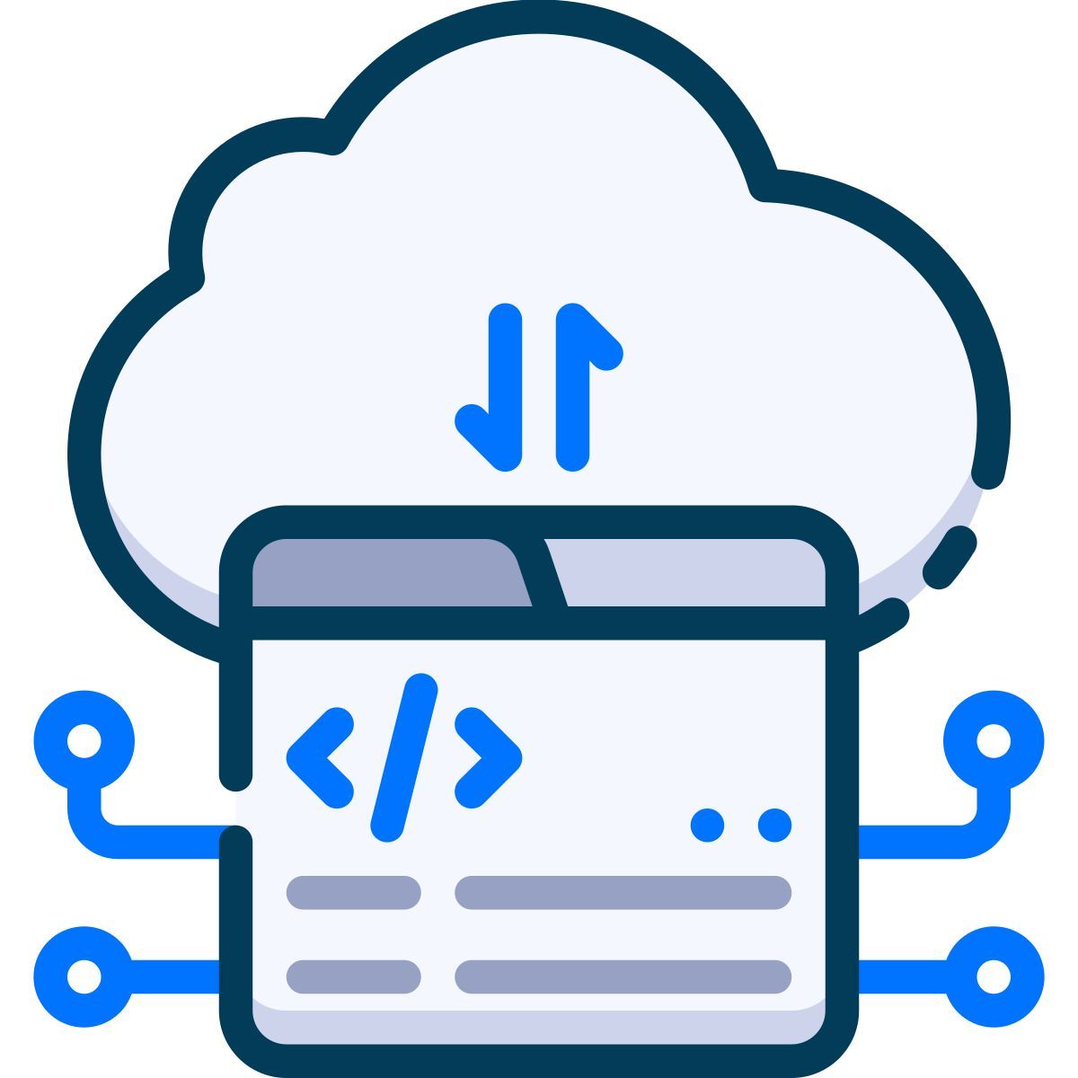 codificação em nuvem icon