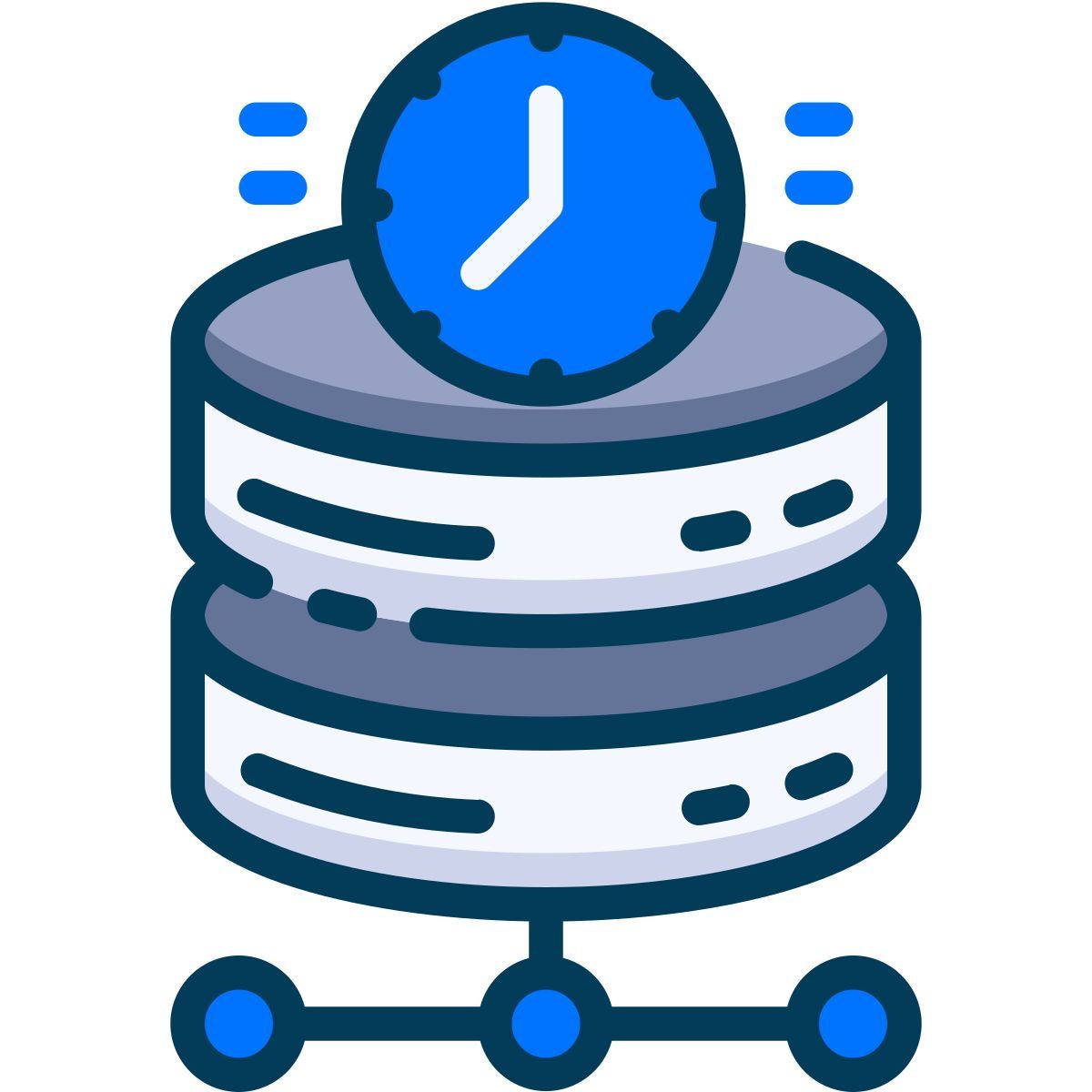 database clock icon