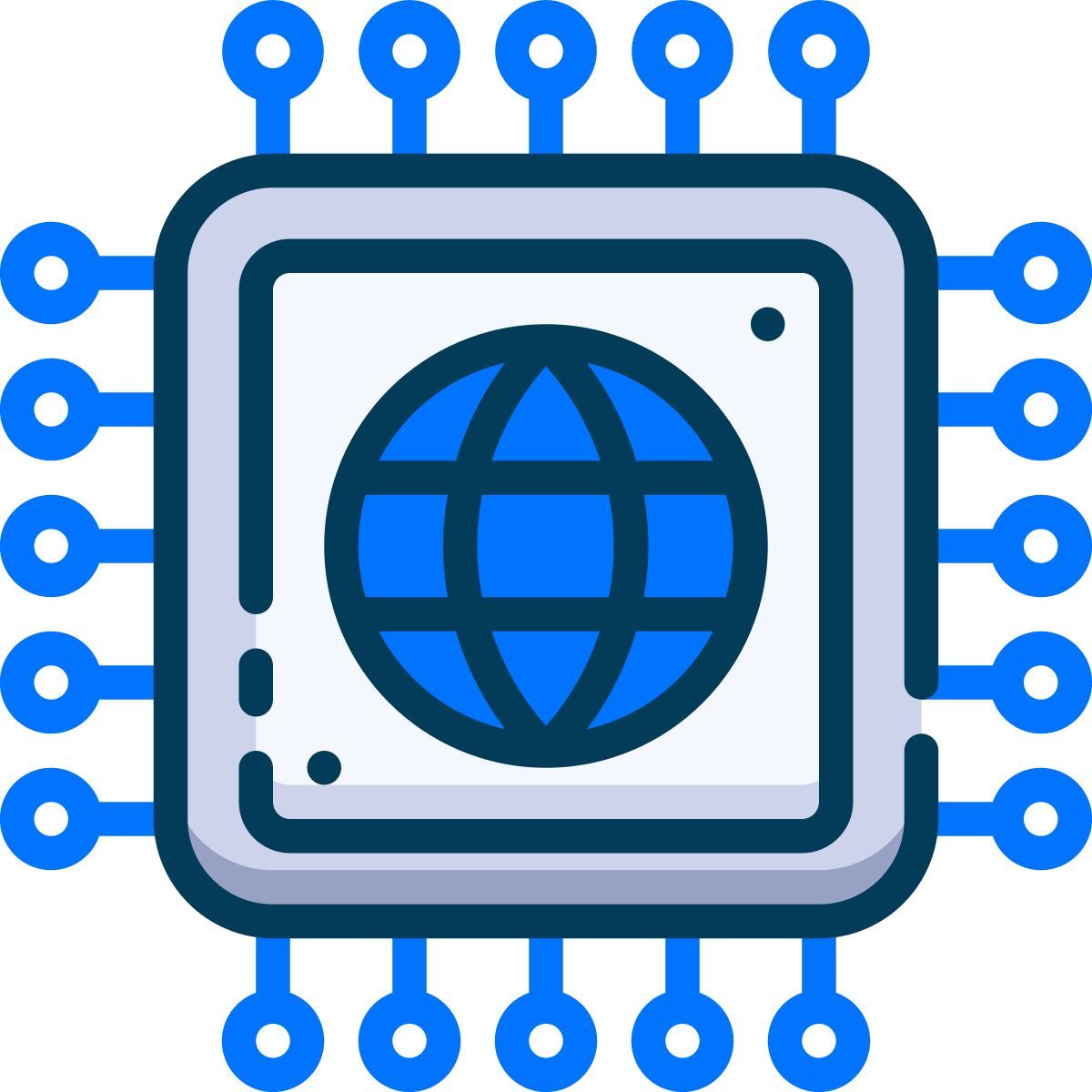 internet chip icon