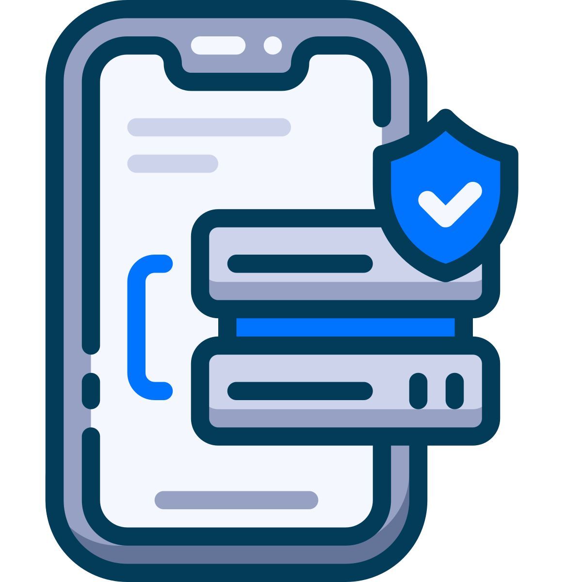 server smartphone icon