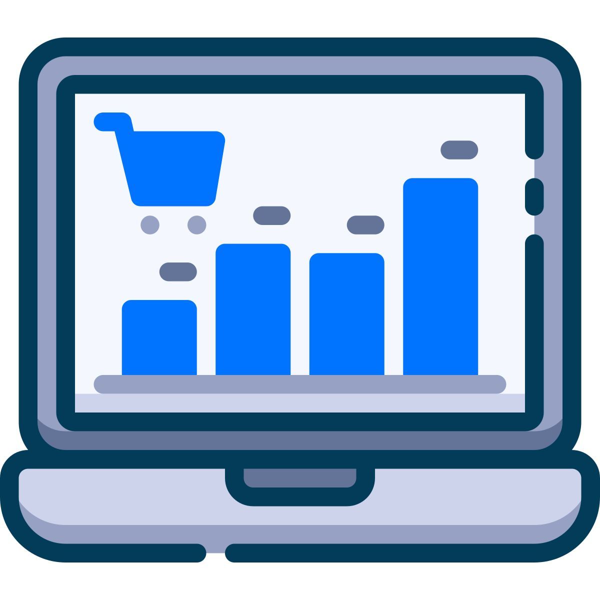 shopping analytic icon