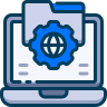external FTP-web-hosting-sapphire-kerismaker icon