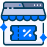 external SHop-Coupon-e-commerce-sapphire-kerismaker icon