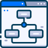 external Sitemap-project-management-sapphire-kerismaker icon