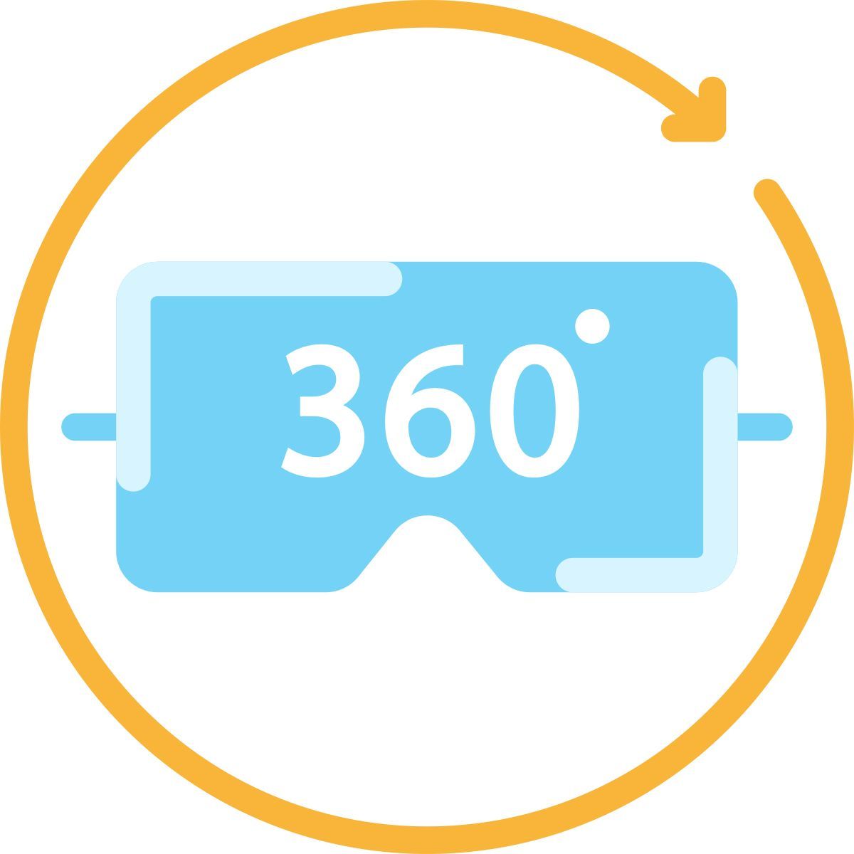 360 degrees icon