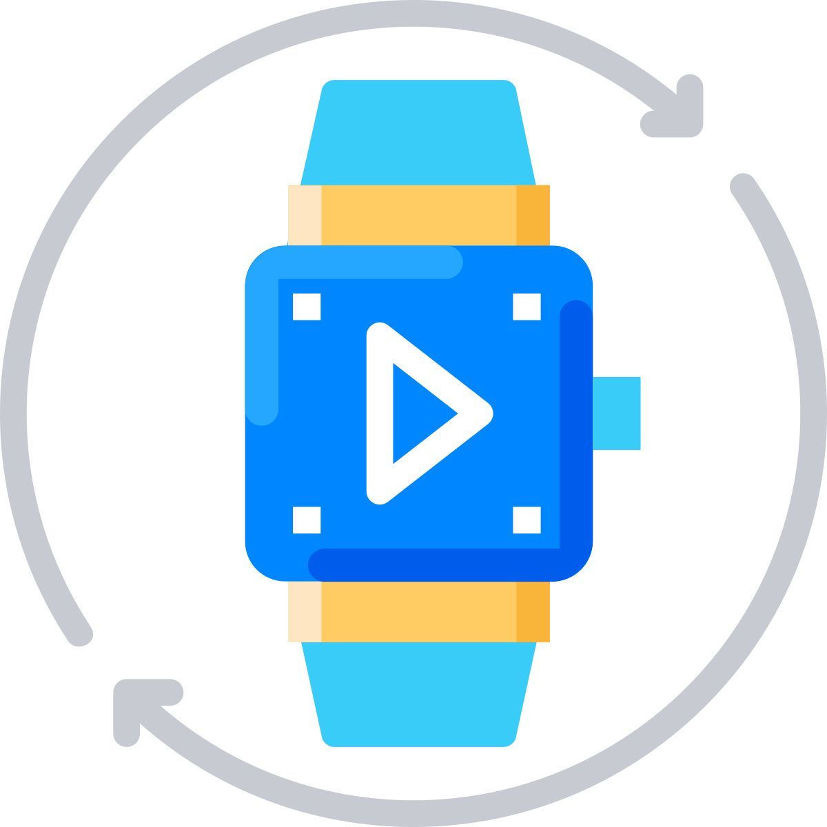 smart watch simulation icon