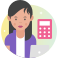 external accountant-women-profession-sbts2018-flat-sbts2018 icon