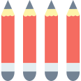 external color-pencils-stationery-items-sbts2018-flat-sbts2018 icon