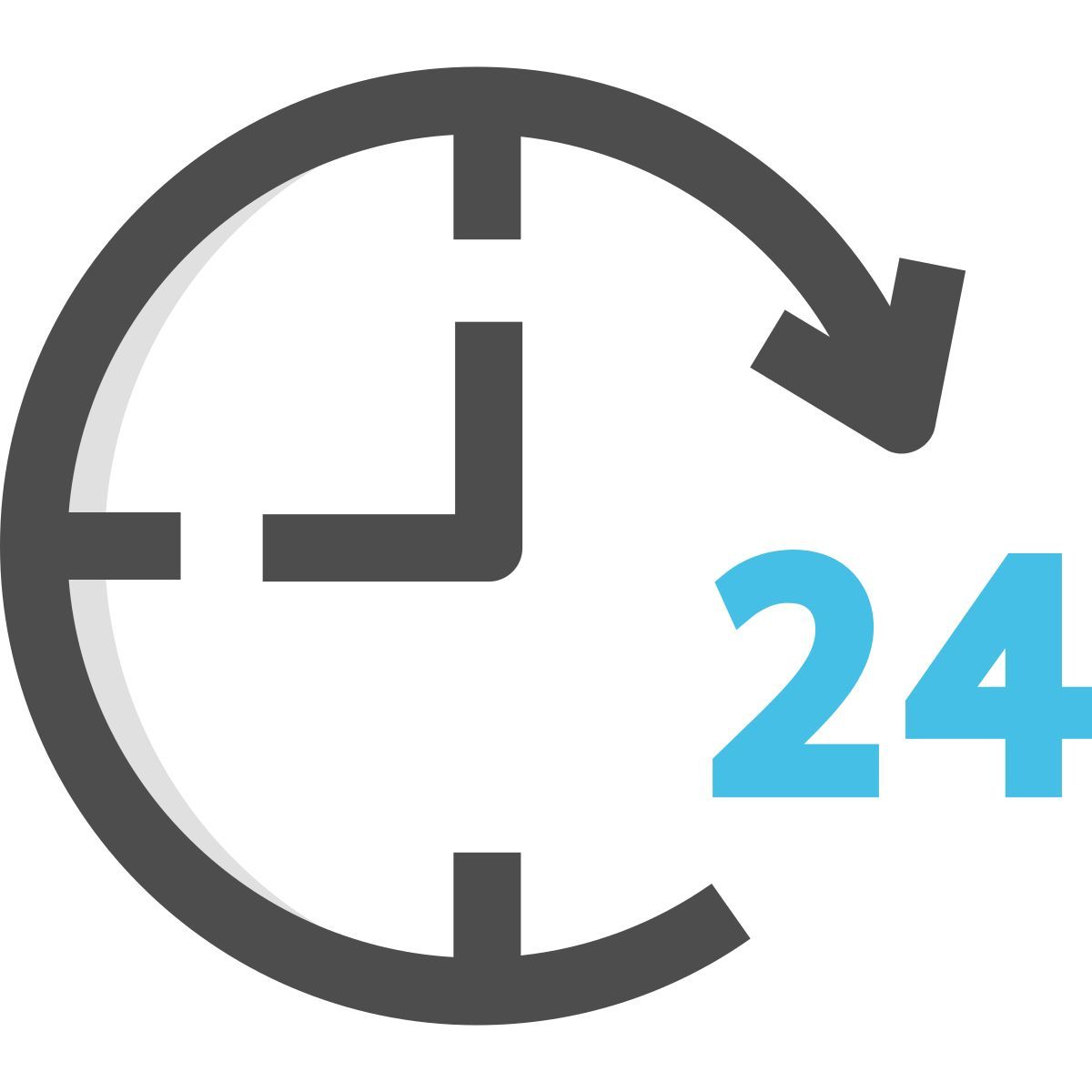 24 hours support icon