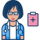 external doctor-women-profession-sbts2018-lineal-color-sbts2018 icon