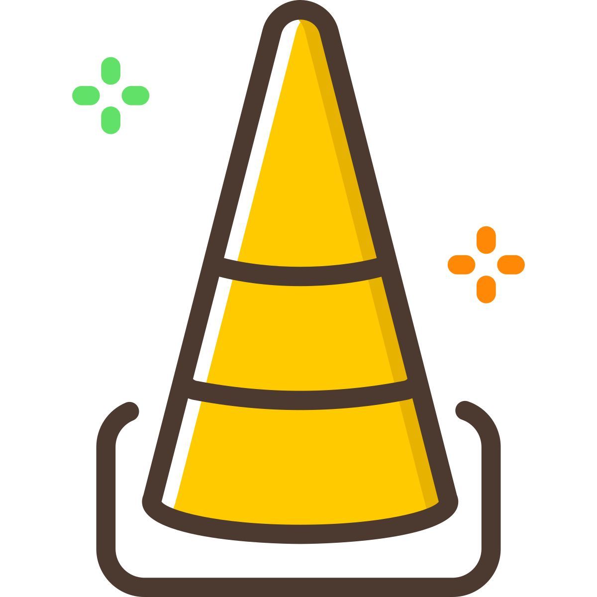 18 traffic cone icon