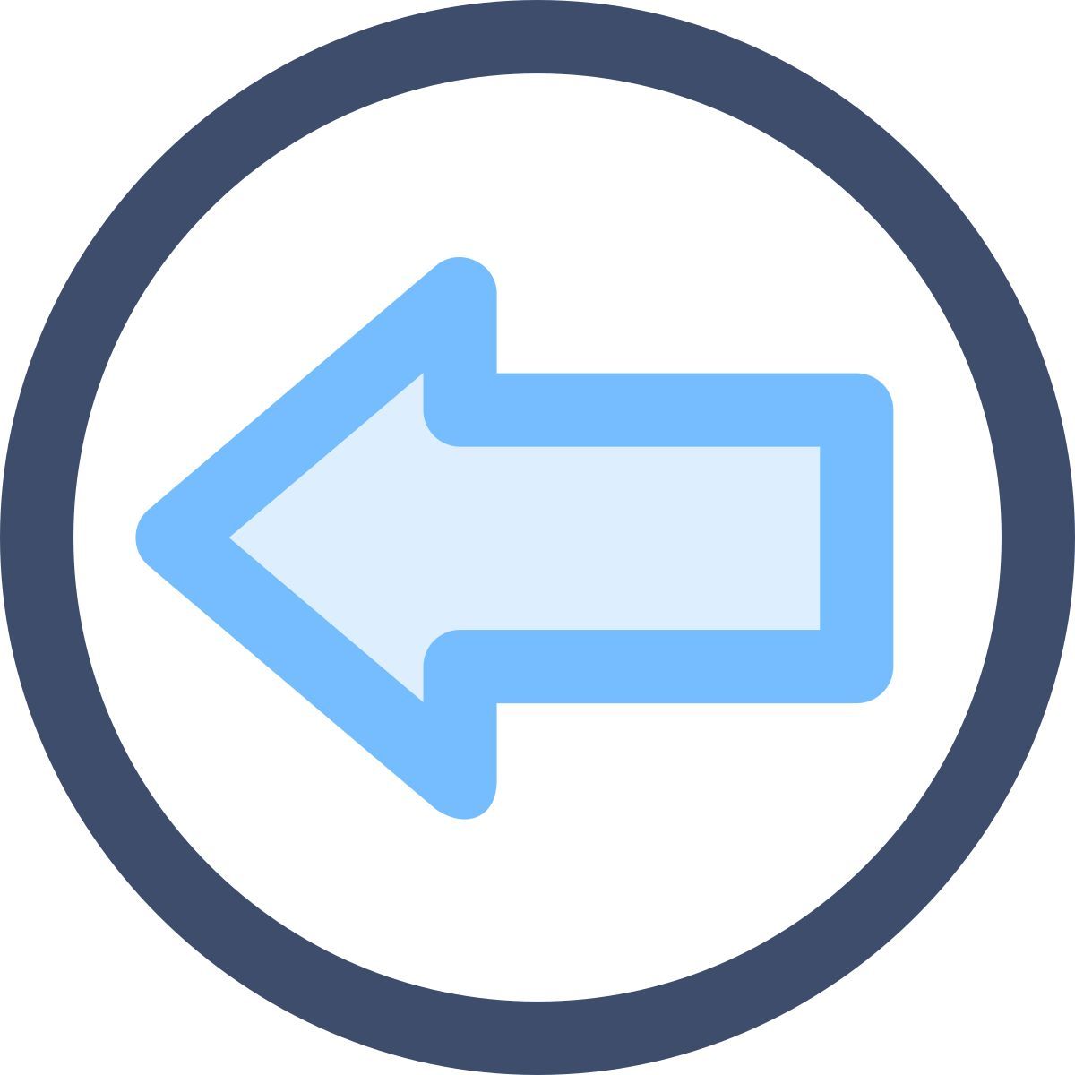 left arrow icon