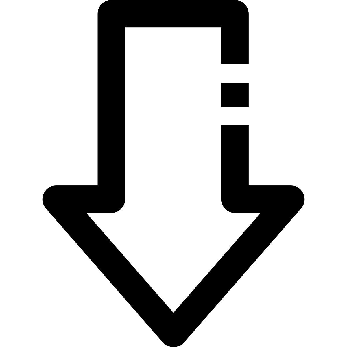 arrow down icon
