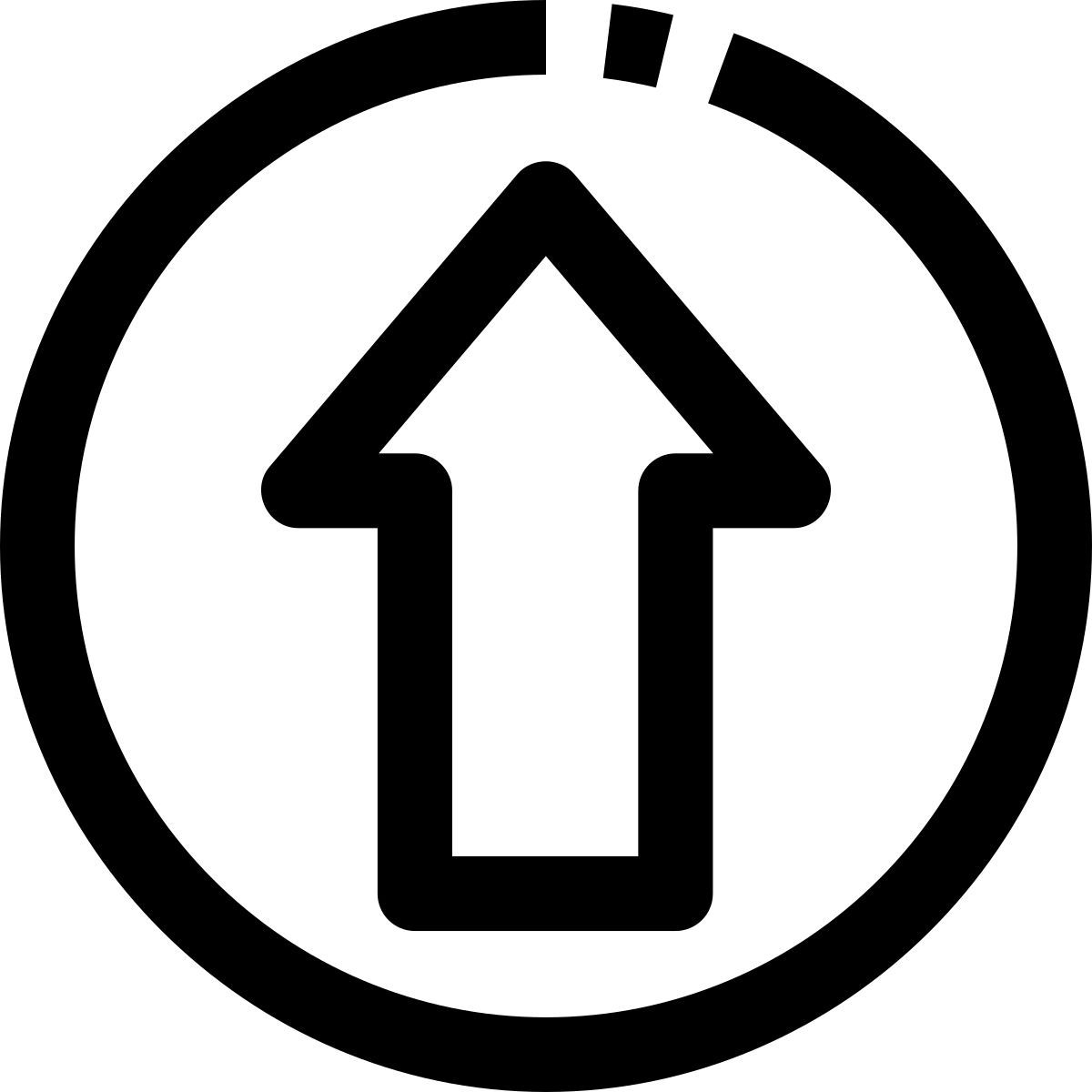 arrow up icon