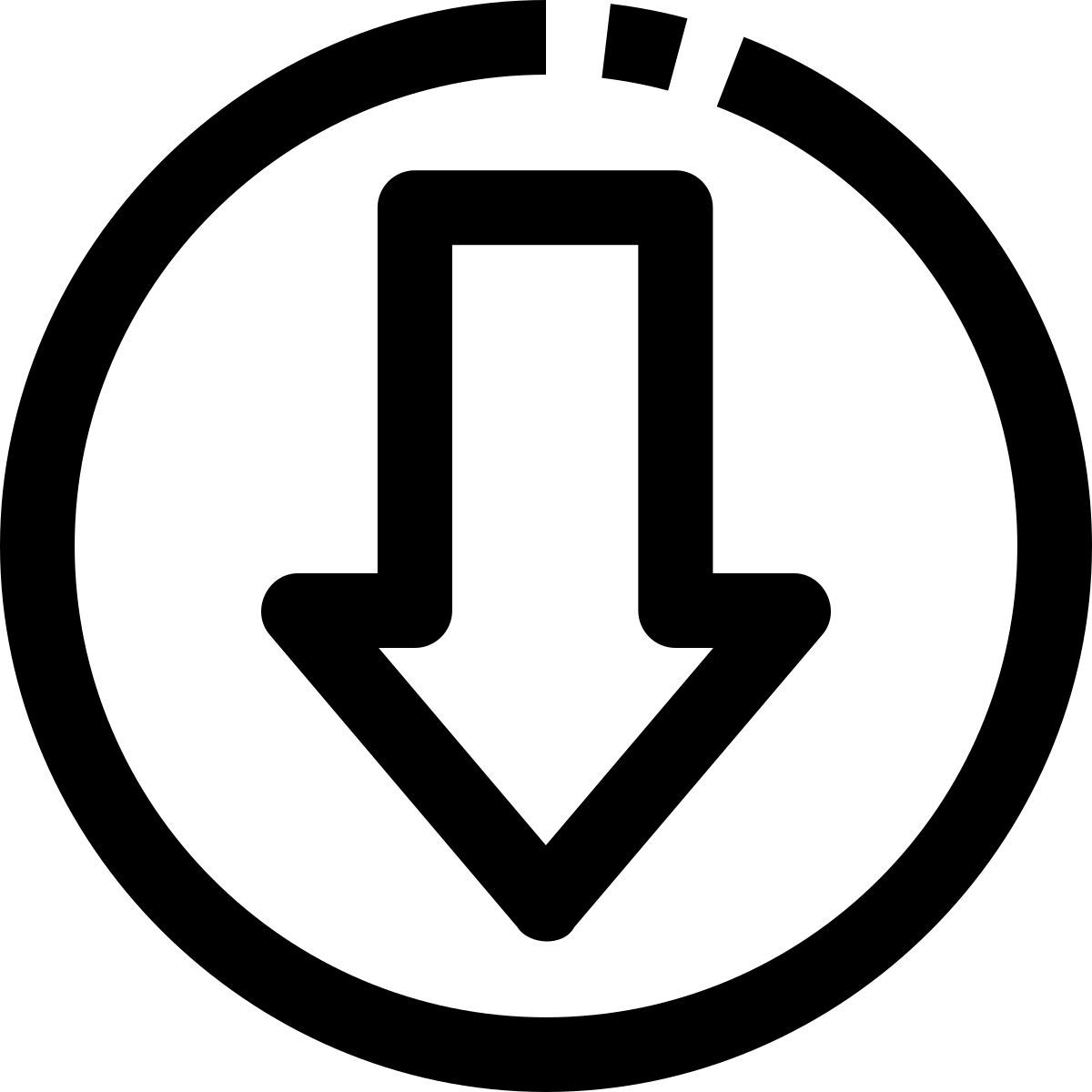 down arrow icon
