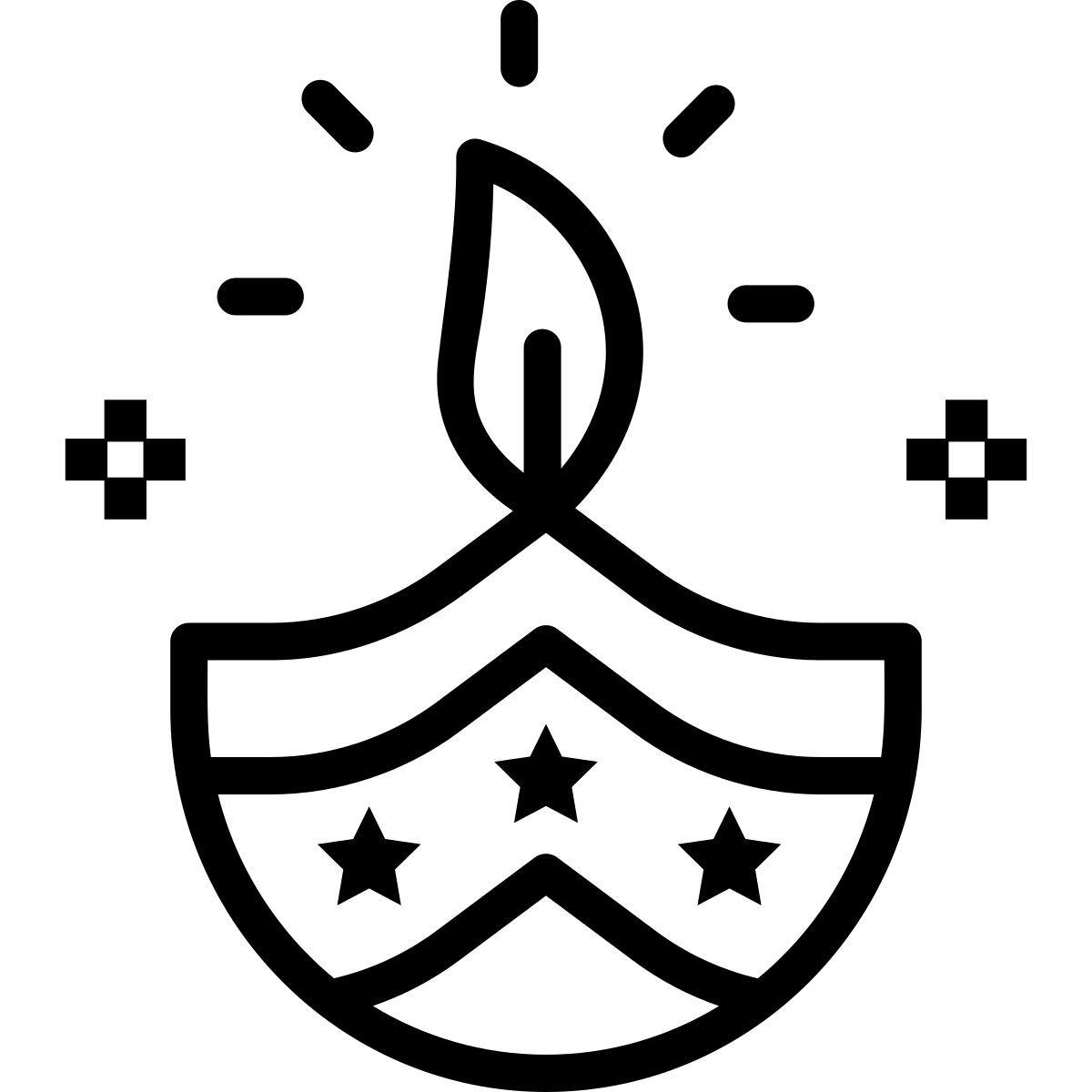 diwali lampe icon
