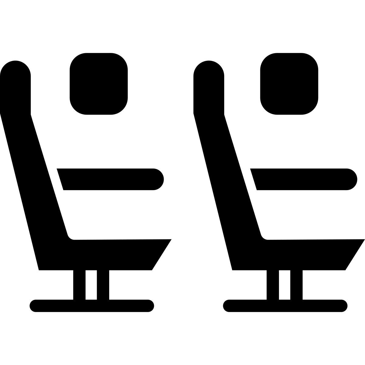 14 airplane cabin icon