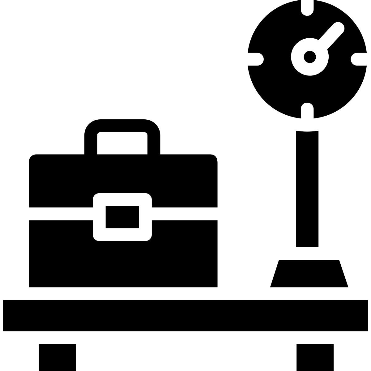 31 luggage weight icon