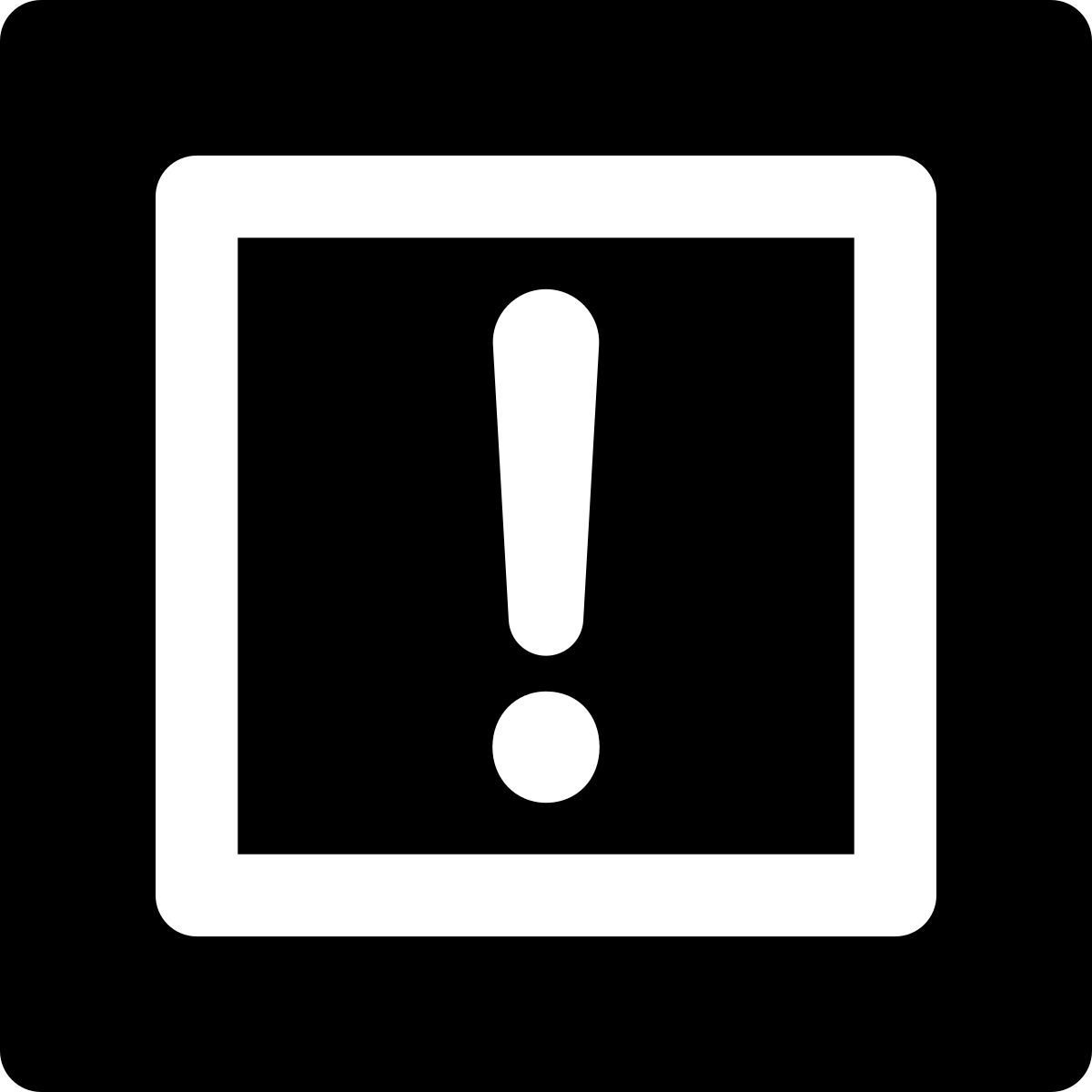 exclamation mark icon