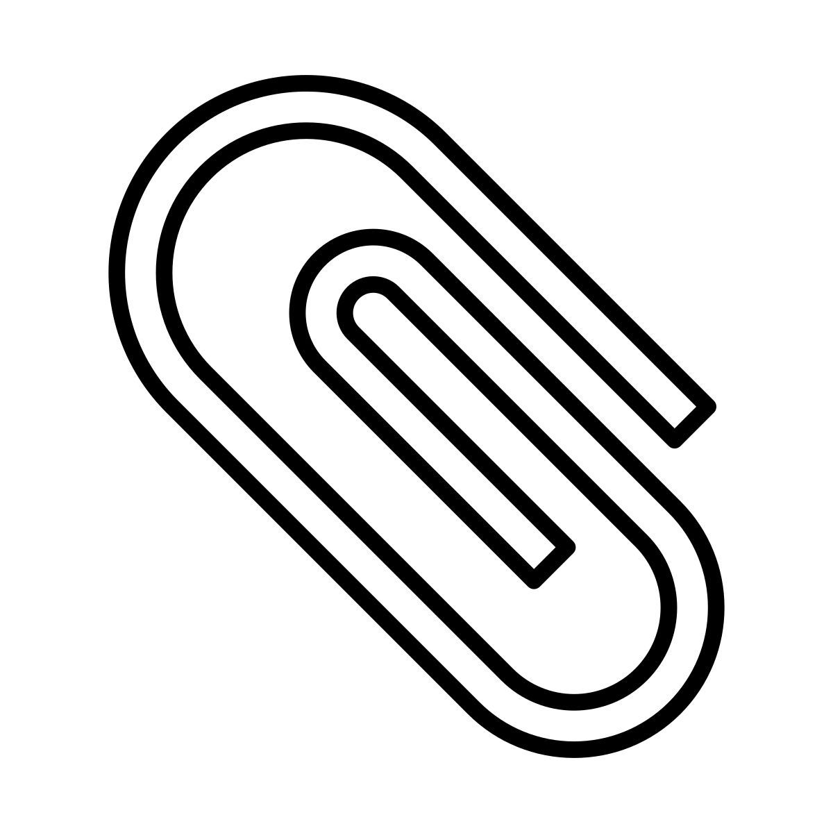 external clip stationery simple line edt.graphics icon