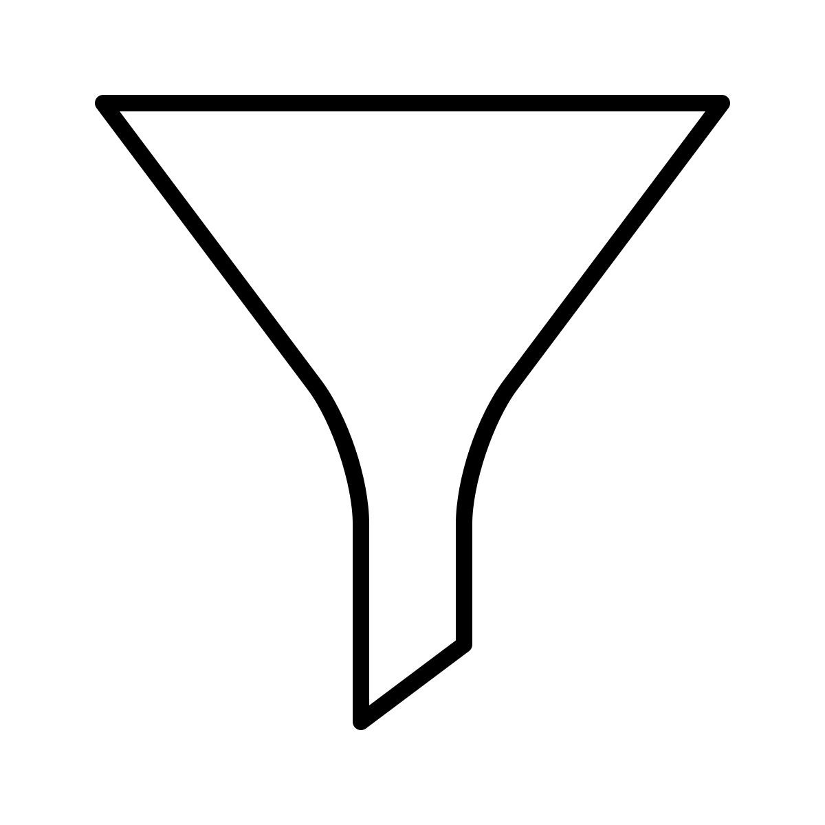 leerer filter icon
