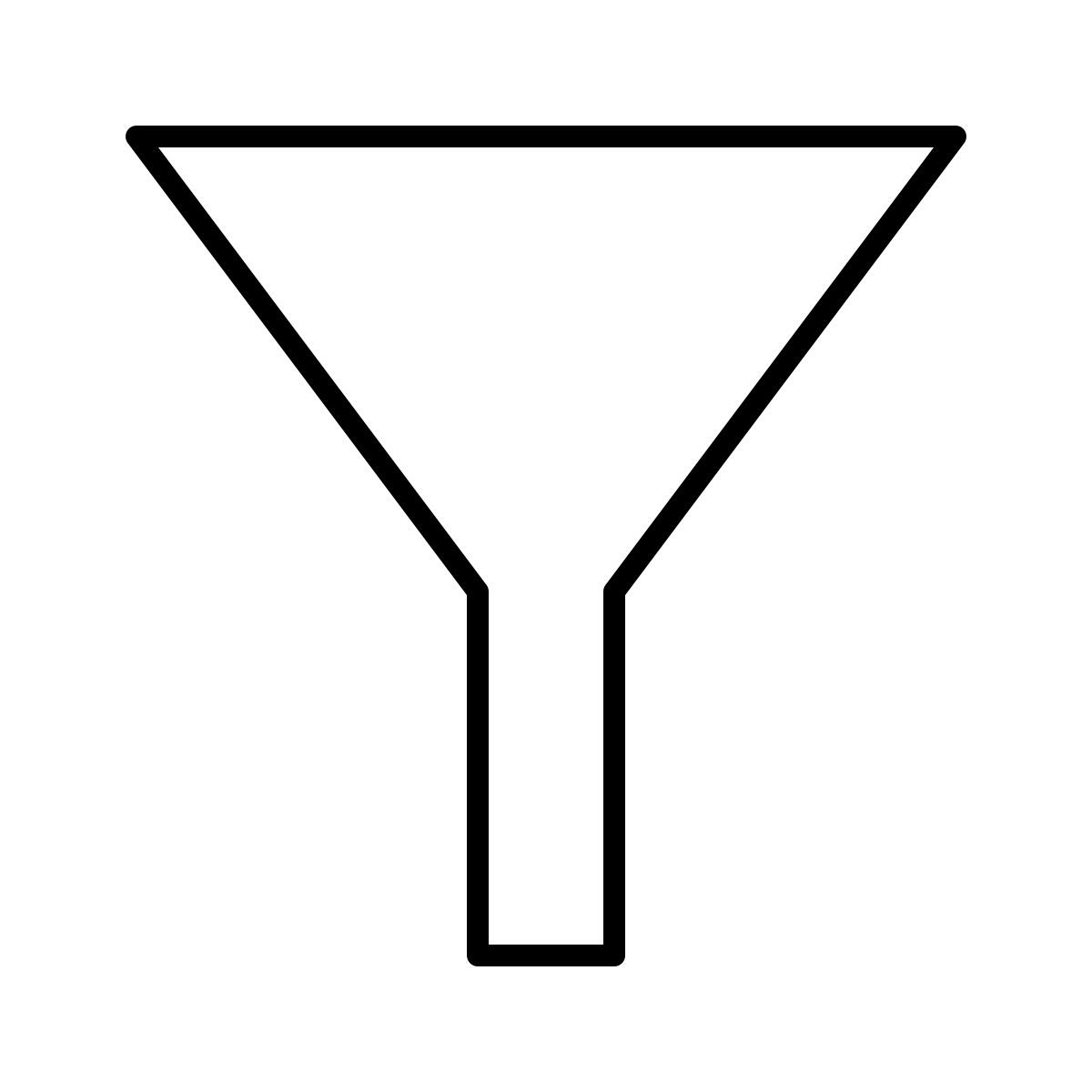 leerer filter icon