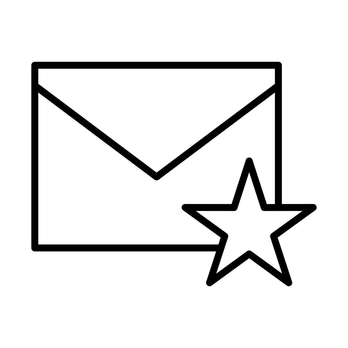 favorite mail icon