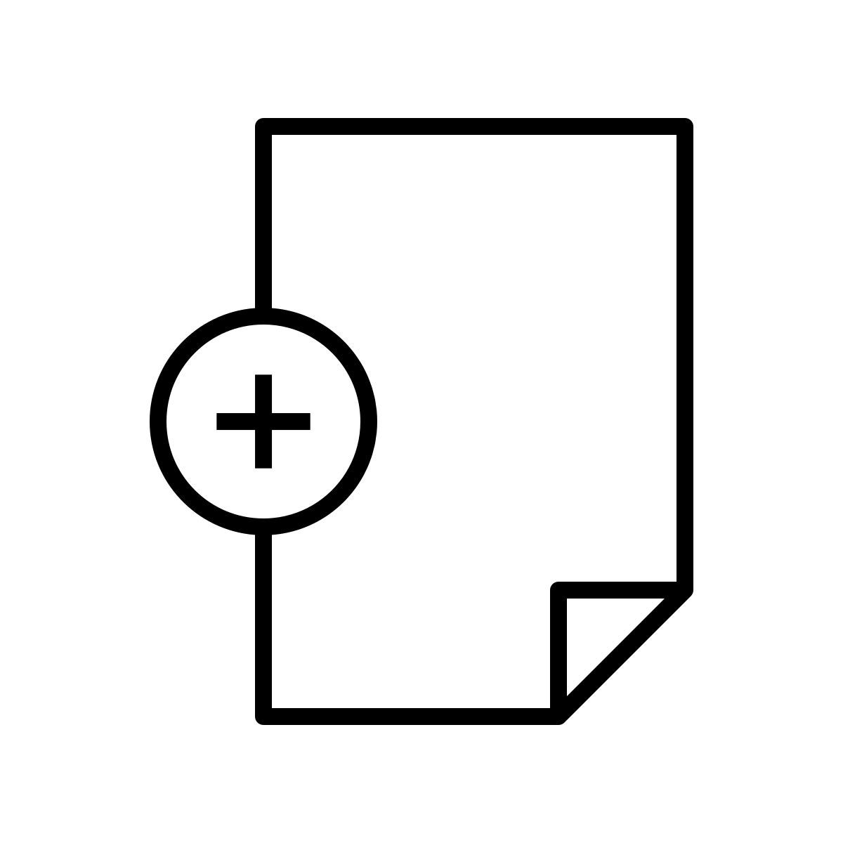externe nouveau fichier fichiers simple line edt.graphics icon