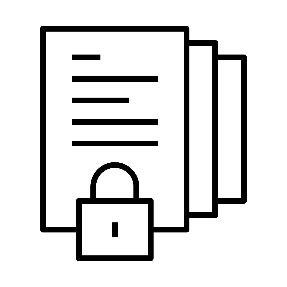 locked documents icon