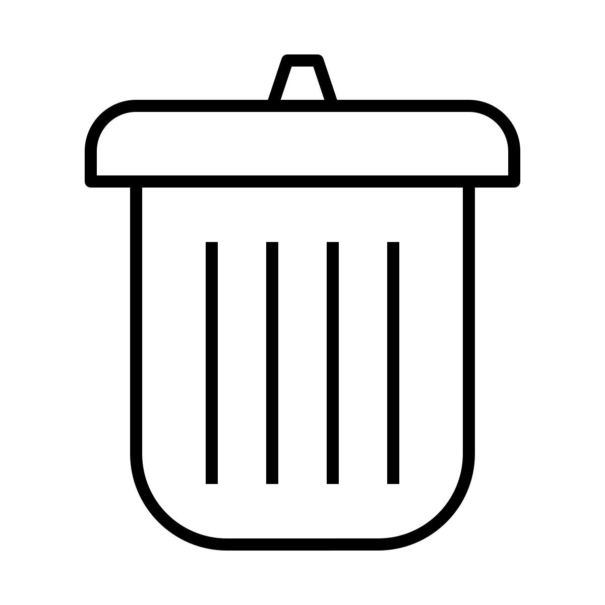 trash bin icon