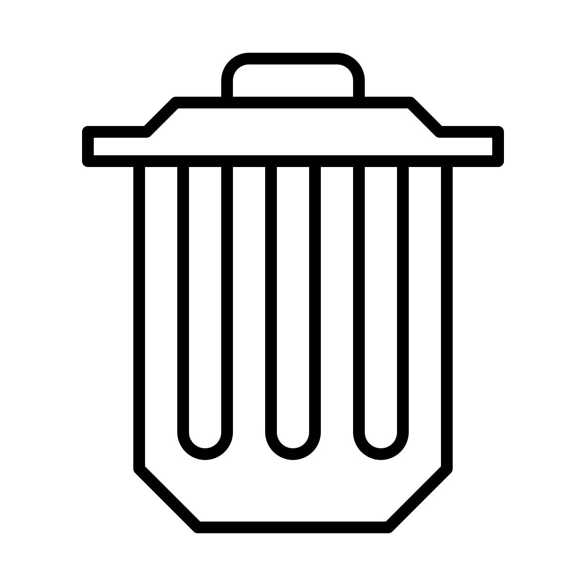trash bin icon