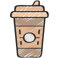 external coffee-fast-food-sketchy-sketchy-juicy-fish icon