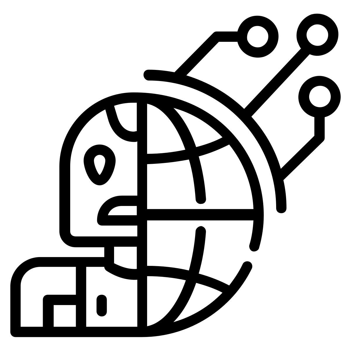 ai microchip icon