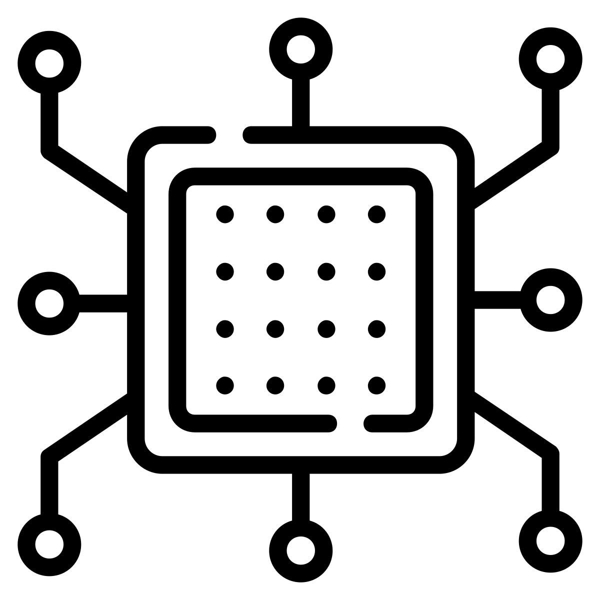 ai microchip icon