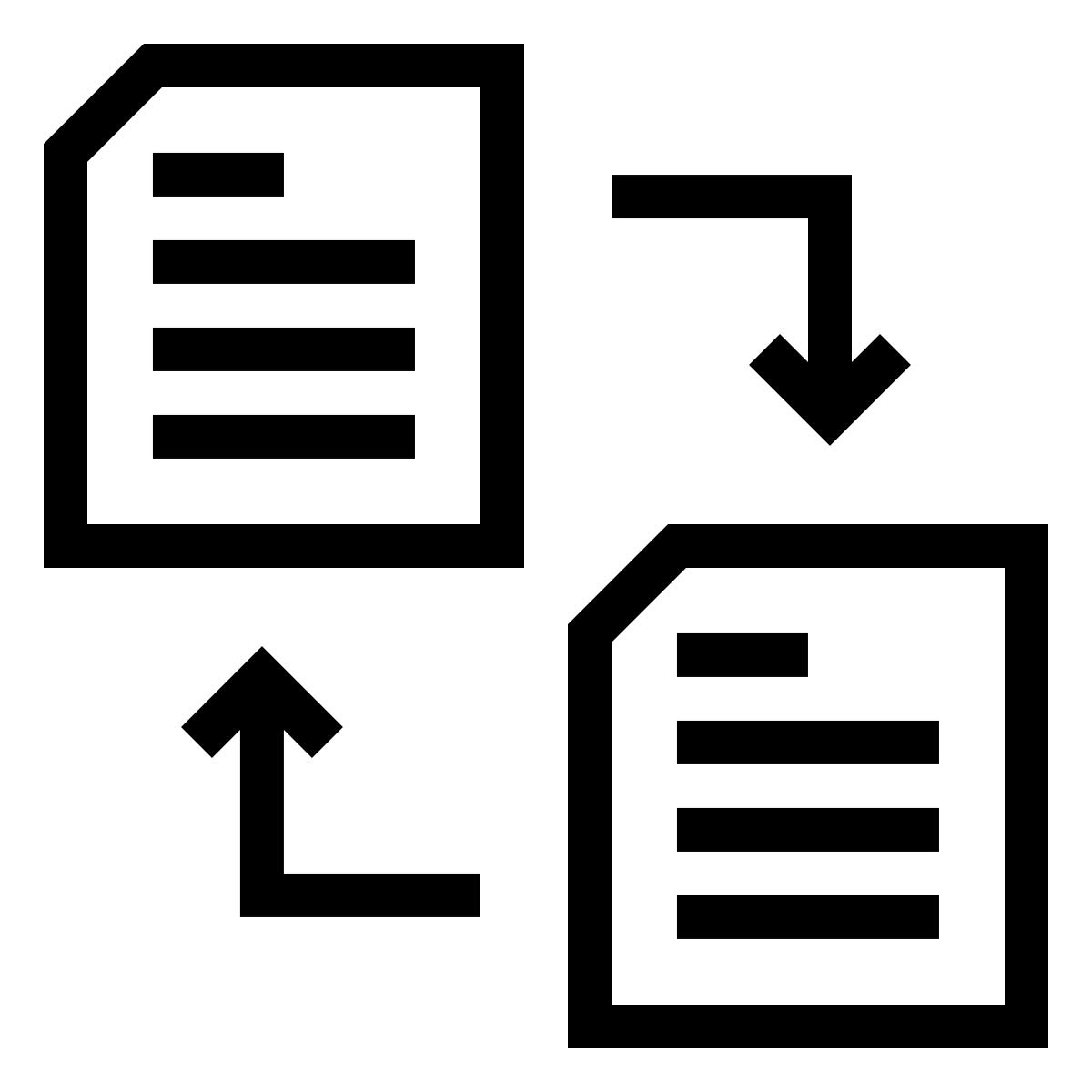 data exchange icon